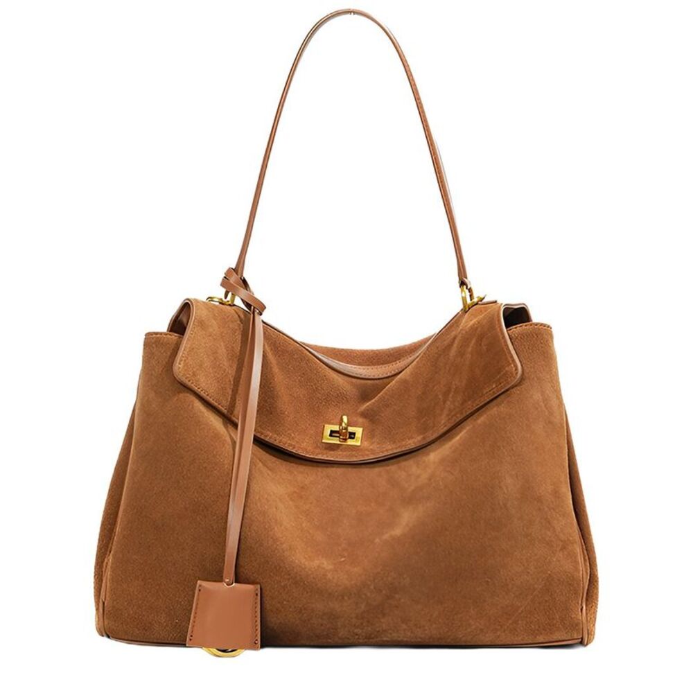 Ariel Tesoro Suede Satchel